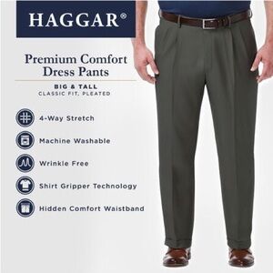 Haggar Men's Premium Comfort Dress Pants - Gray